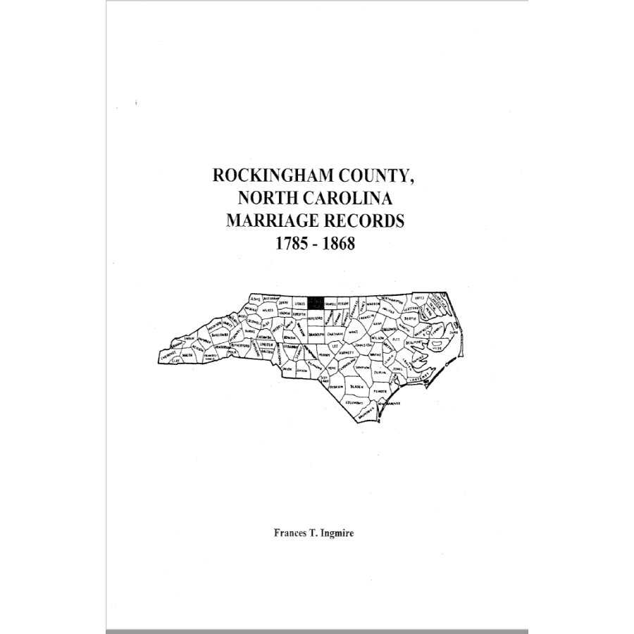 Rockingham County, North Carolina Marriage Records, 1785-1868