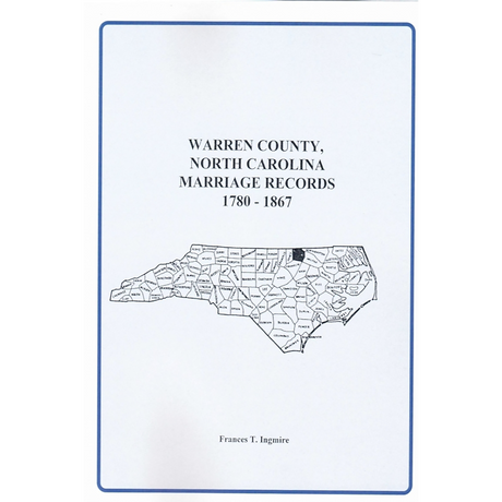 Warren County, North Carolina Marriage Records, 1780-1867