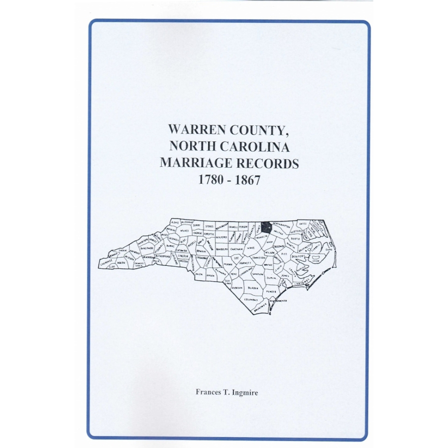 Warren County, North Carolina Marriage Records, 1780-1867