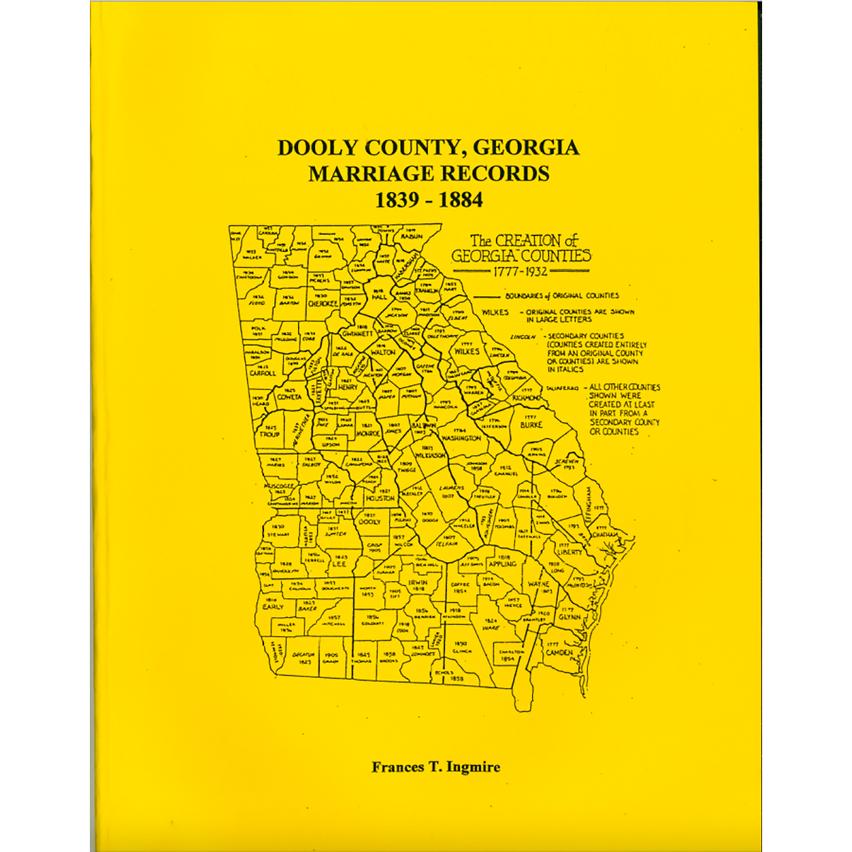 Dooly County, Georgia Marriage Records, 1839-1884