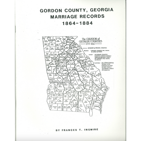 Gordon County, Georgia Marriage Records, 1864-1884