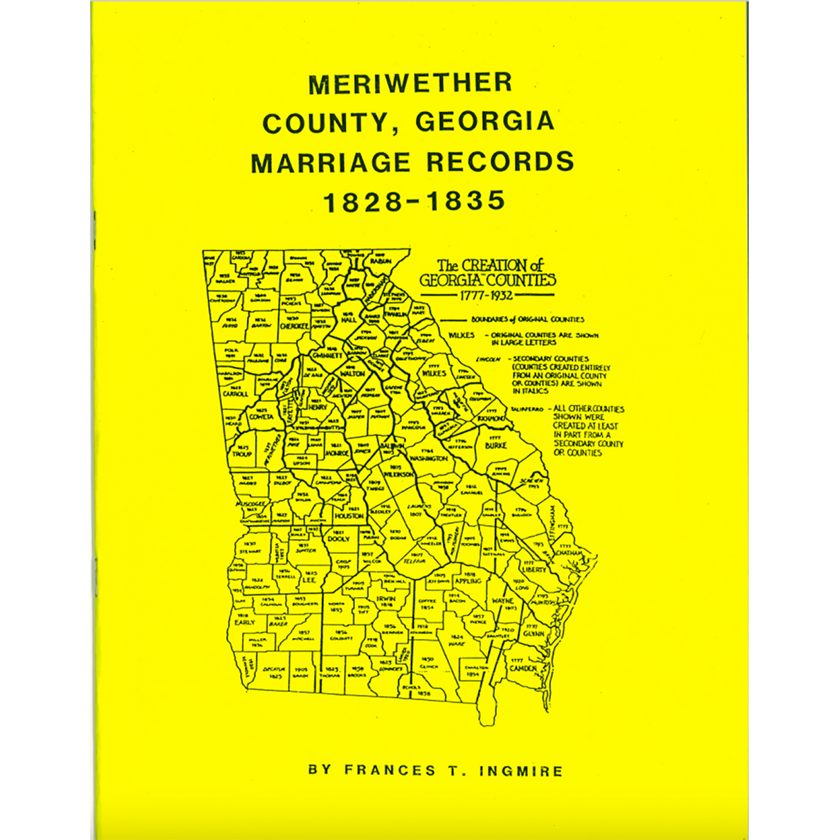 Meriwether County, Georgia Marriage Records, 1828-1835