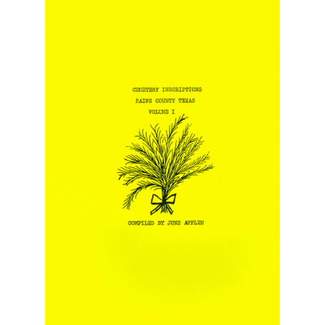 Cemetery Inscriptions Rains County, Texas Volume 1