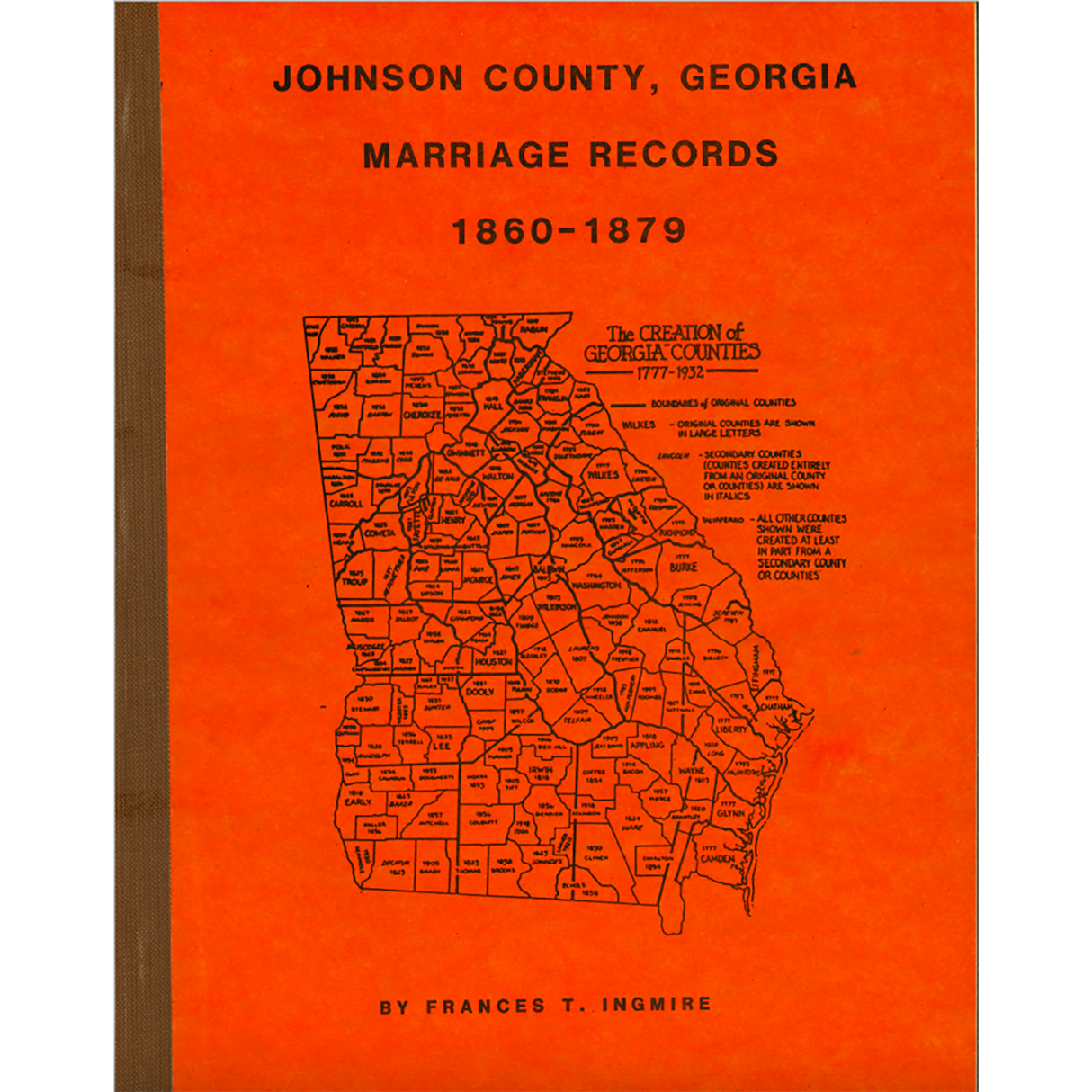 Johnson County, Georgia Marriage Records, 1860-1879