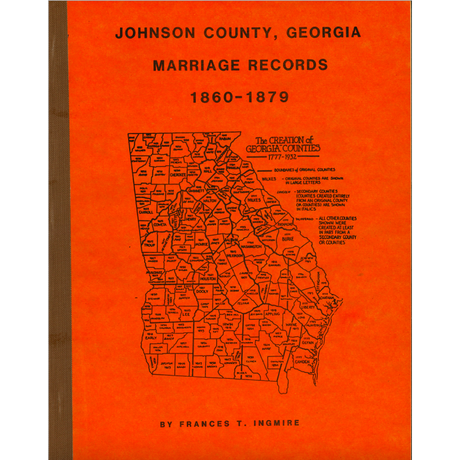Johnson County, Georgia Marriage Records, 1860-1879