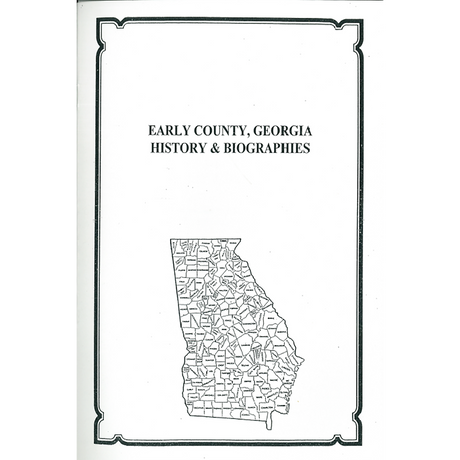Early County, Georgia History and Biographies