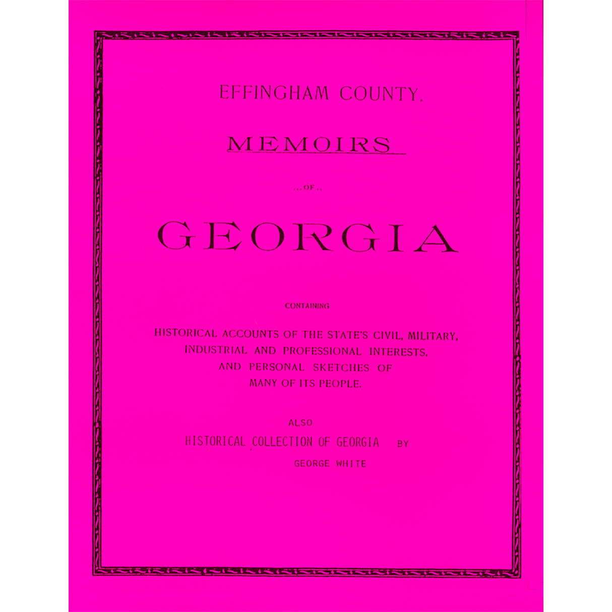 Effingham County, Georgia History and Biographies