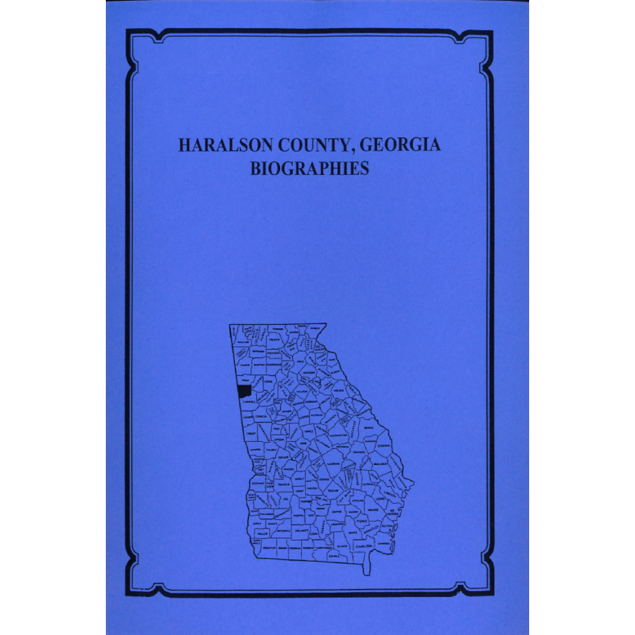 Haralson County, Georgia History and Biographies