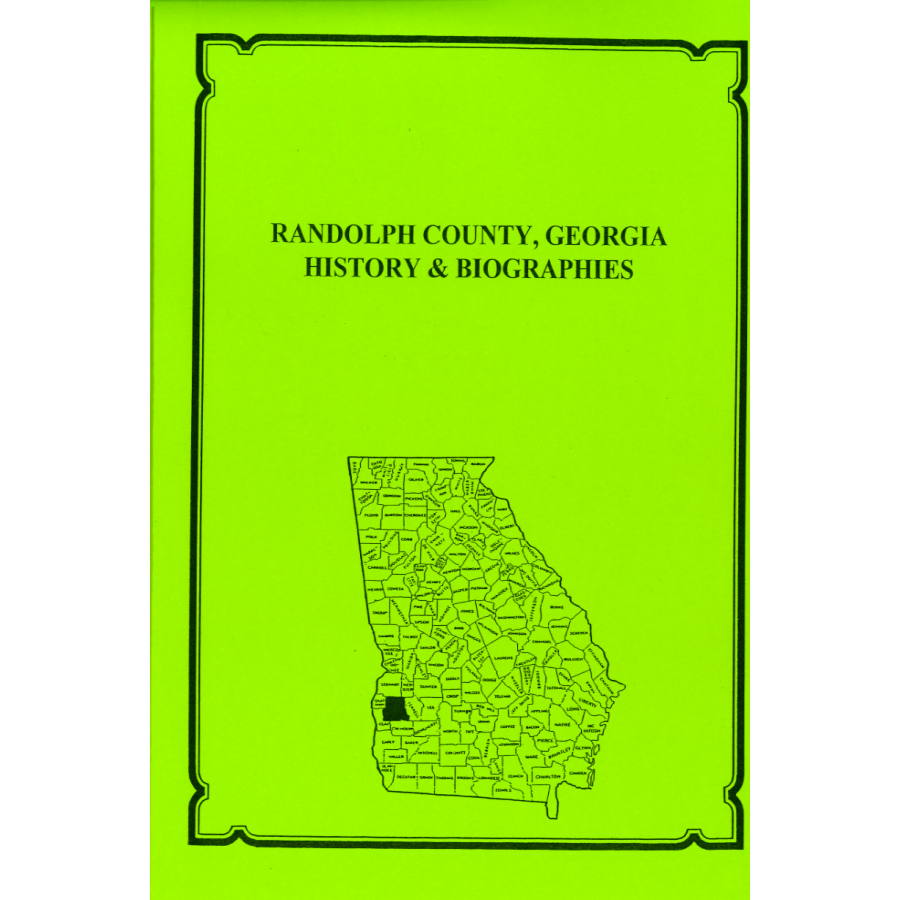 Randolph County, Georgia History and Biographies