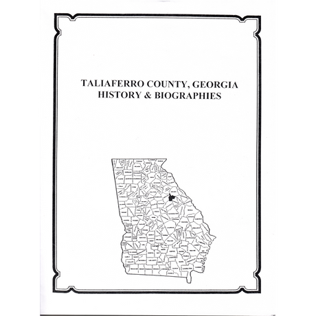 Taliaferro County, Georgia History and Biographies