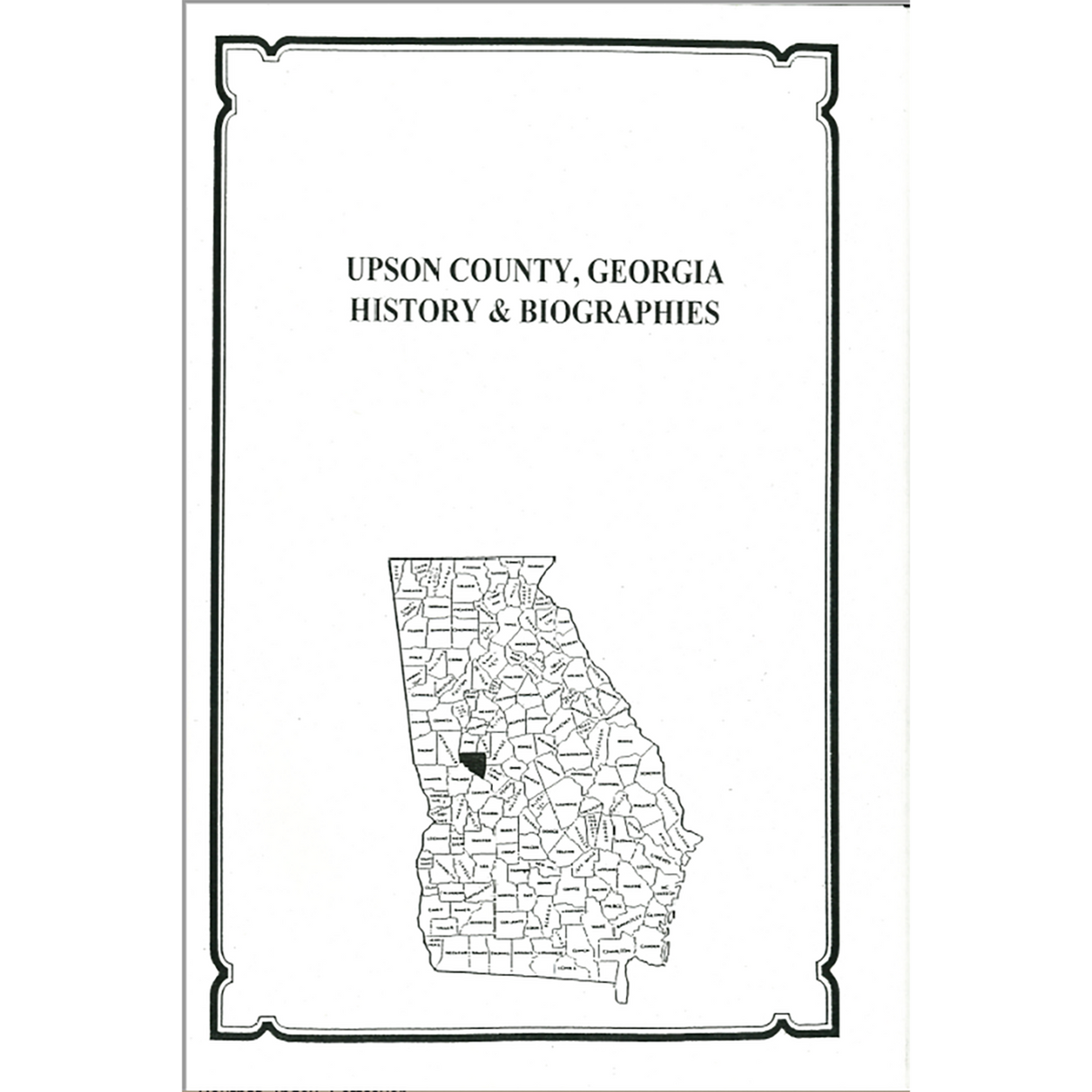 Upson County, Georgia History and Biographies