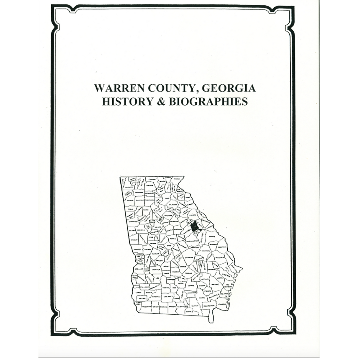 Warren County, Georgia History and Biographies