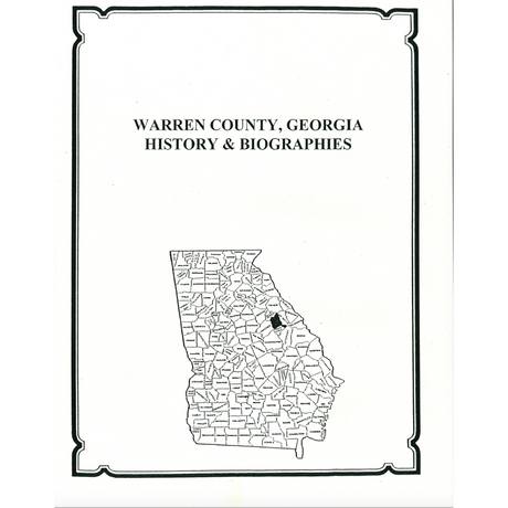 Warren County, Georgia History and Biographies