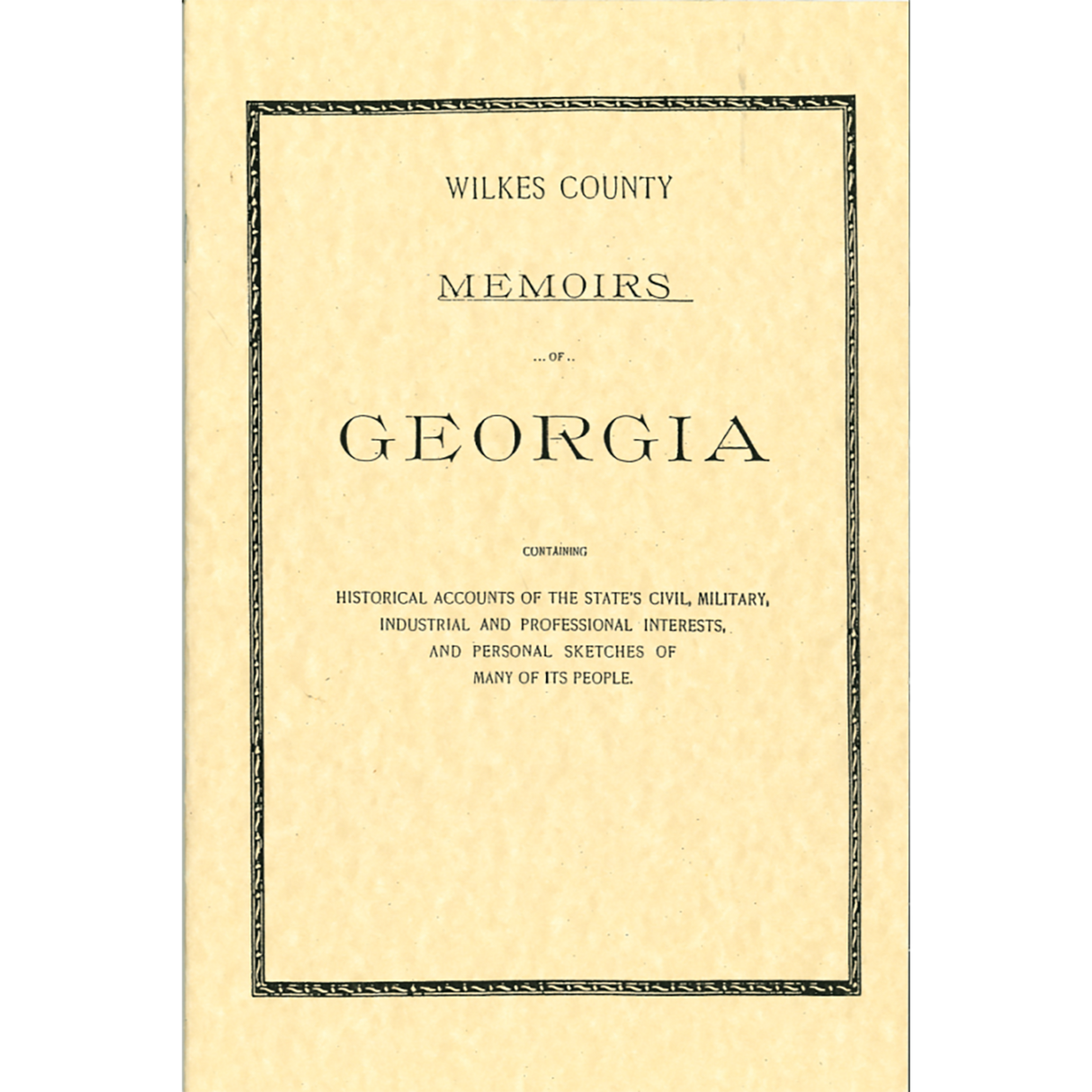 Wilkes County, Georgia History and Biographies