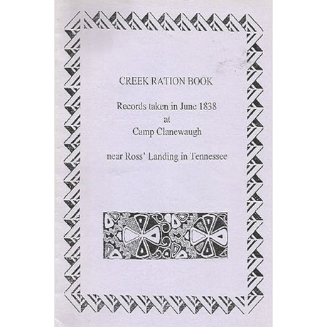 Creek Ration Book - June 1838