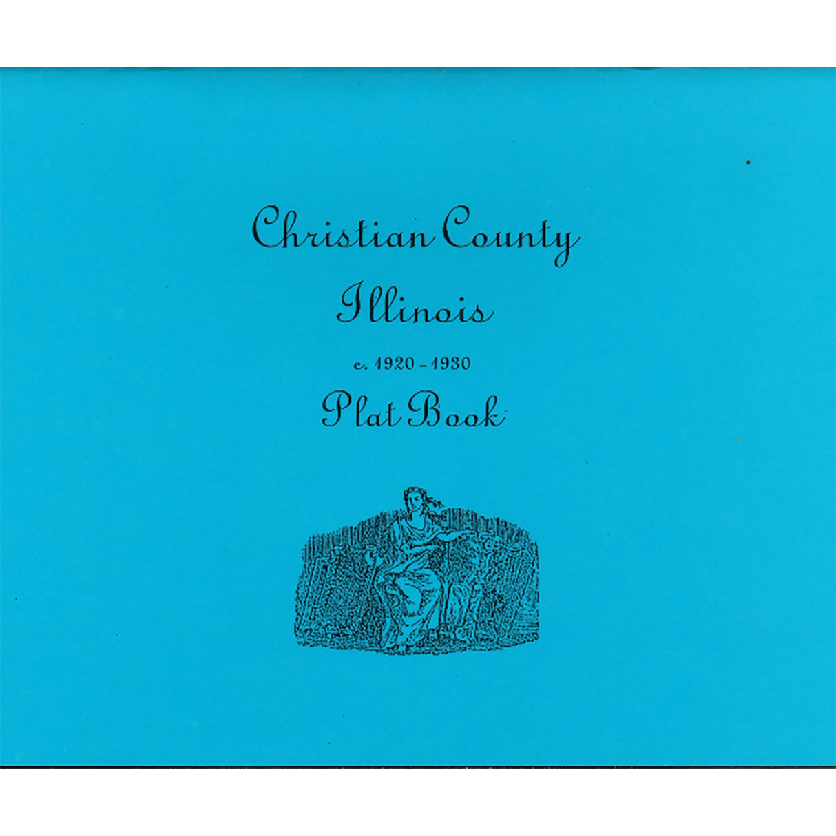 Christian County, Illinois c. 1920-1930 Plat Book