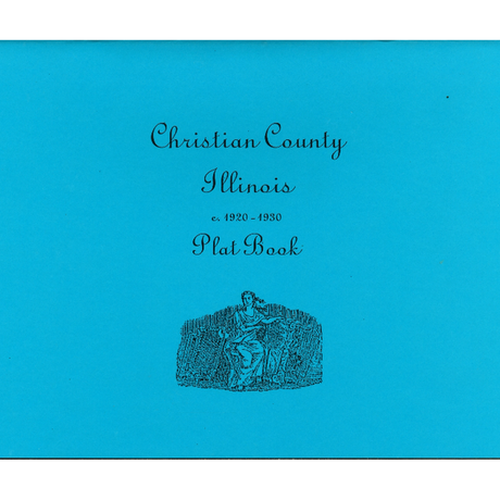Christian County, Illinois c. 1920-1930 Plat Book