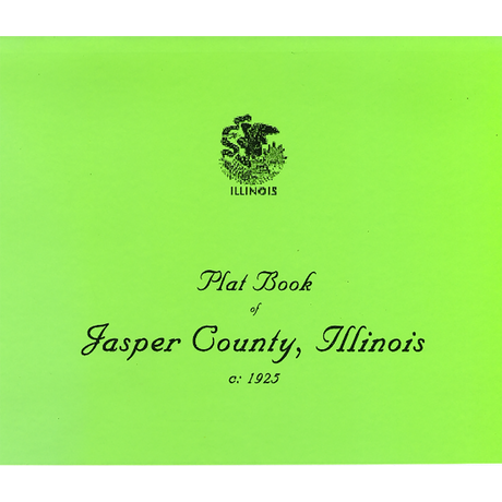 Plat Book of Jasper County, Illinois c. 1925