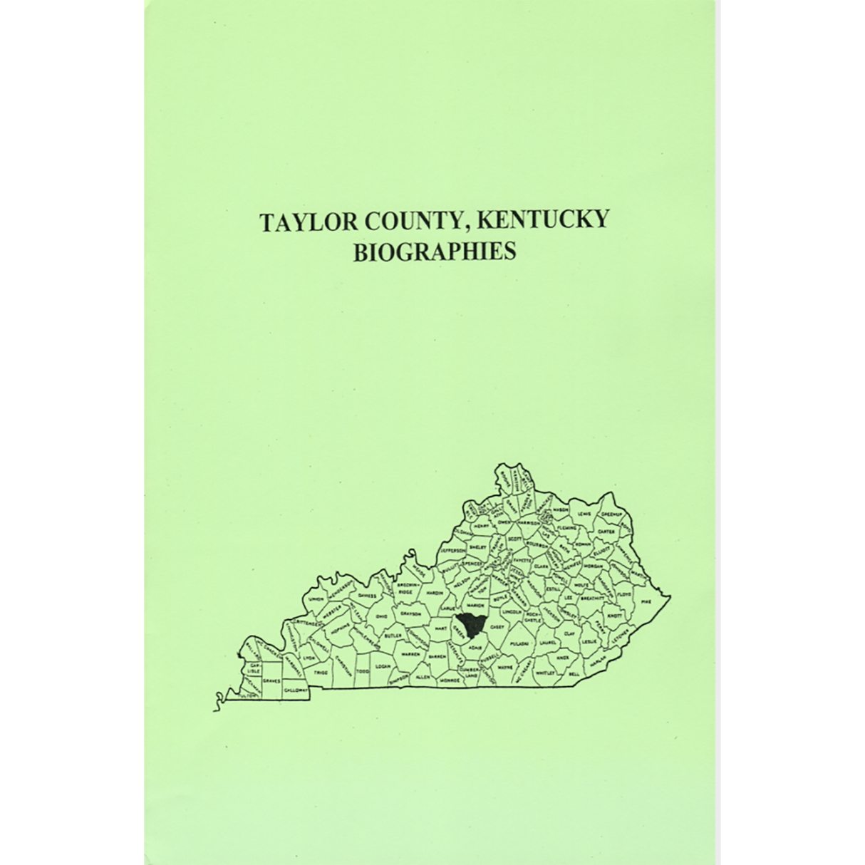 Taylor County, Kentucky Biographies