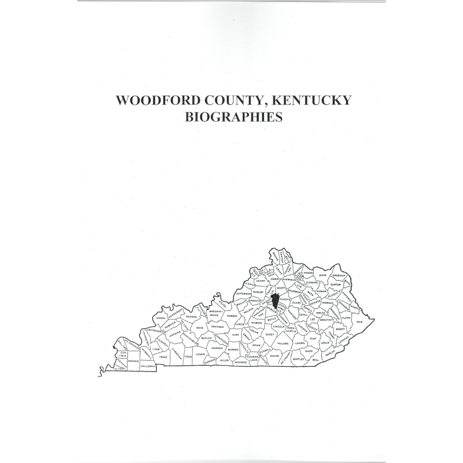 Woodford County, Kentucky Biographies