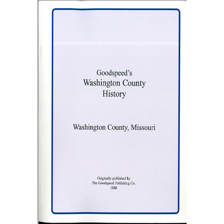 Washington County, Missouri History and Biographies