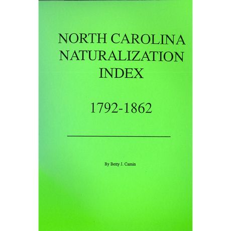 North Carolina Naturalization Index