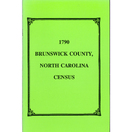 1790 Brunswick County, North Carolina Census