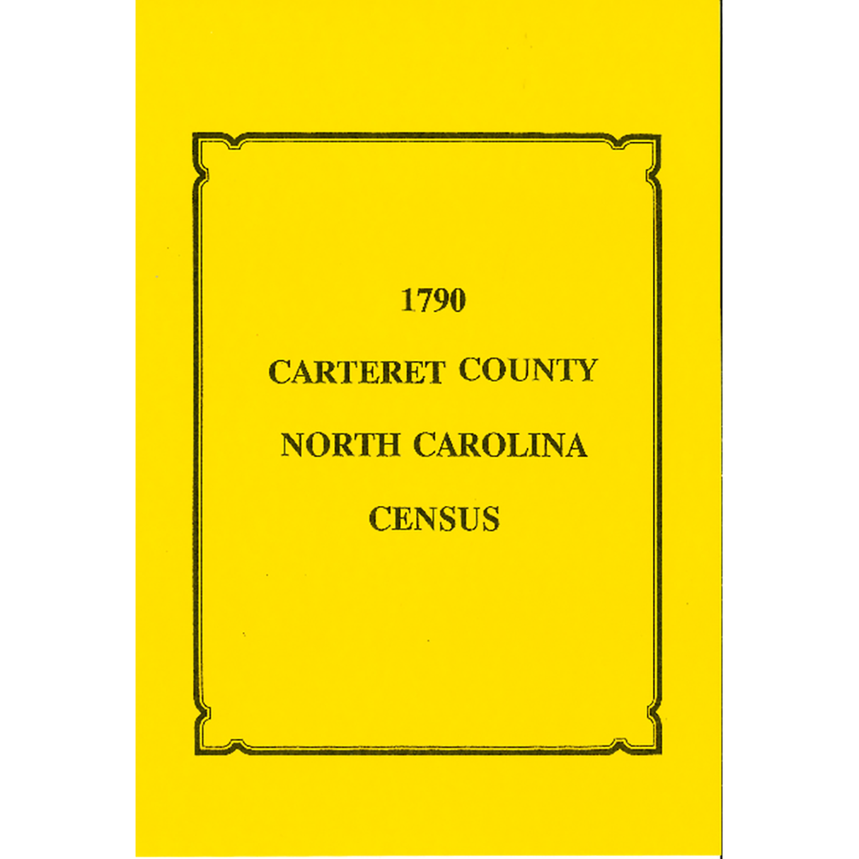 1790 Carteret County, North Carolina Census