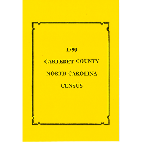 1790 Carteret County, North Carolina Census
