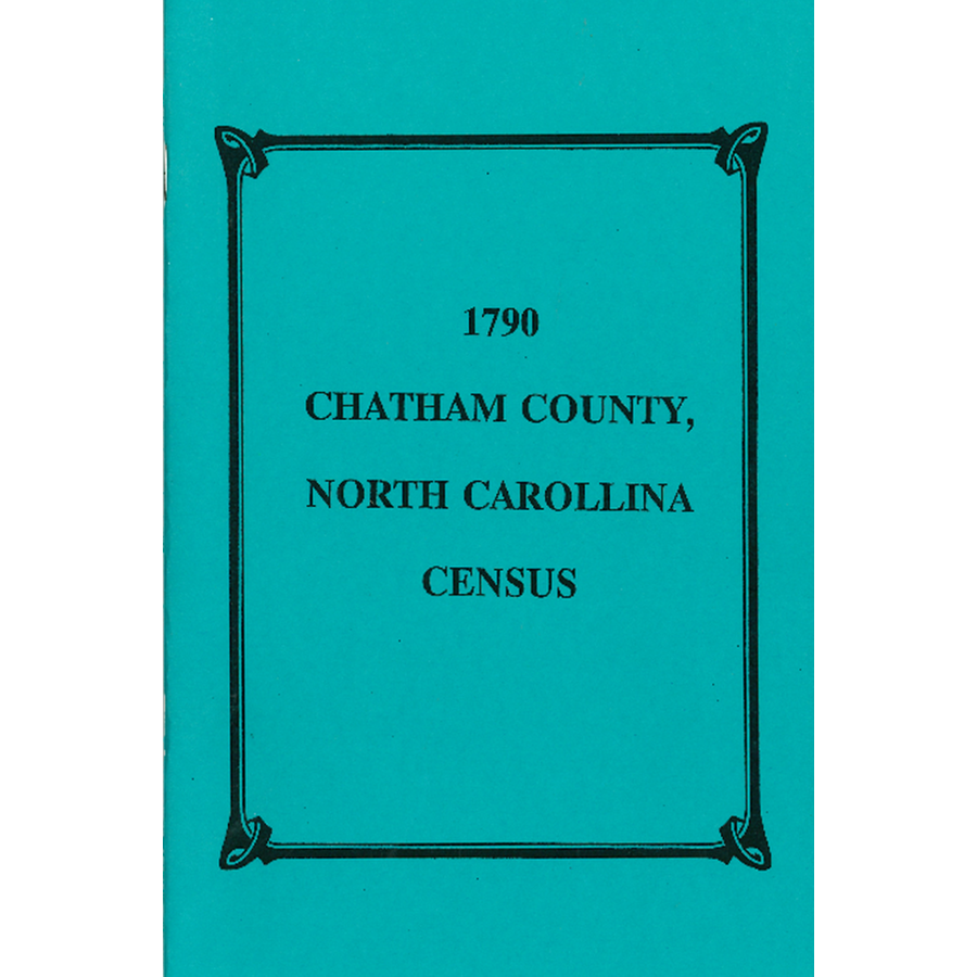 1790 Chatham County, North Carolina Census