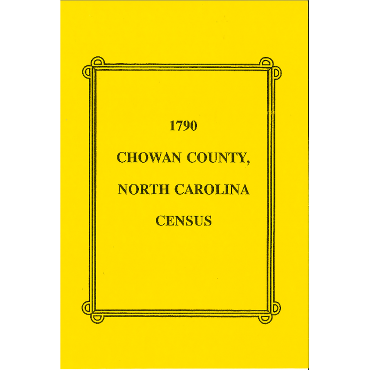 1790 Chowan County, North Carolina Census