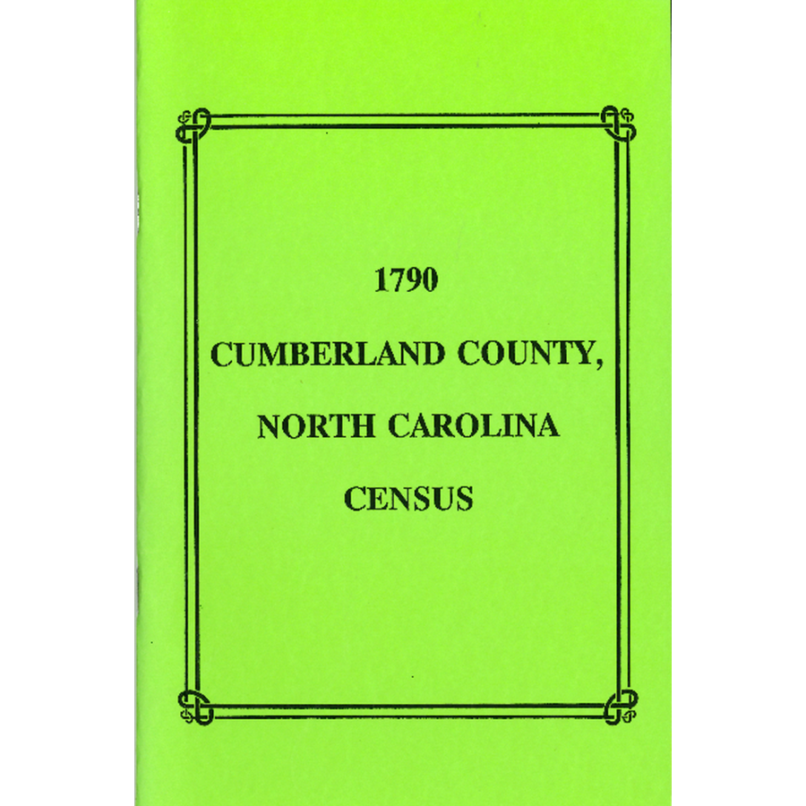 1790 Cumberland County, North Carolina Census