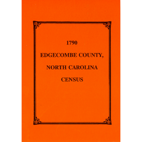 1790 Edgecombe County, North Carolina Census