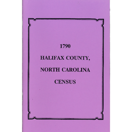 1790 Halifax County, North Carolina Census