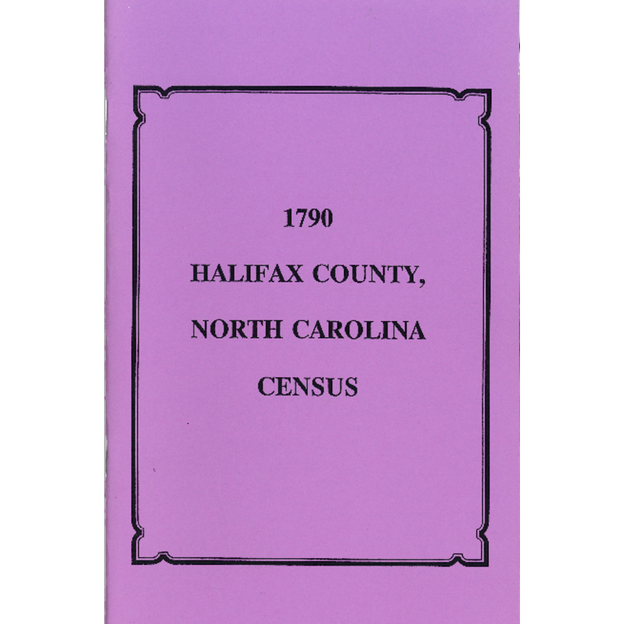 1790 Halifax County, North Carolina Census