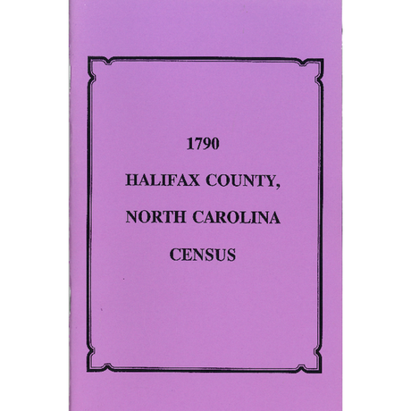 1790 Halifax County, North Carolina Census
