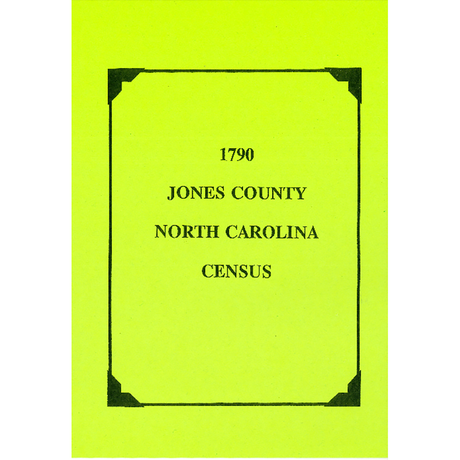 1790 Jones County, North Carolina Census