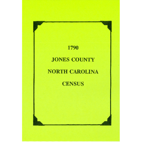 1790 Jones County, North Carolina Census