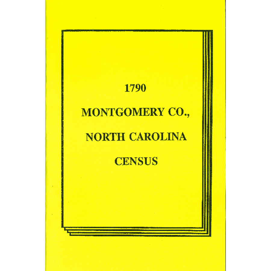 1790 Montgomery County, North Carolina Census