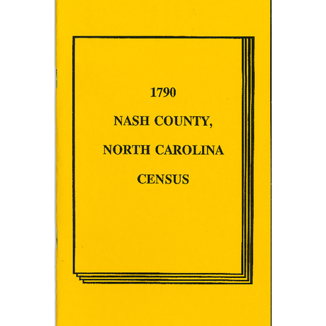 1790 Nash County, North Carolina Census