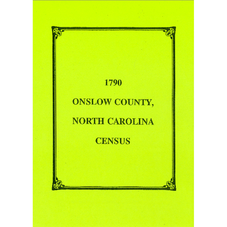 1790 Onslow County, North Carolina Census