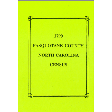 1790 Pasquotank County, North Carolina Census