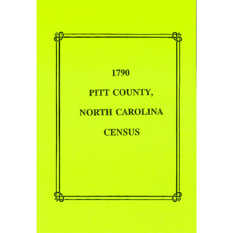 1790 Pitt County, North Carolina Census