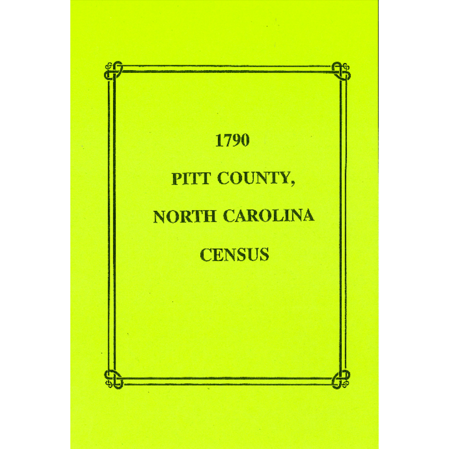 1790 Pitt County, North Carolina Census