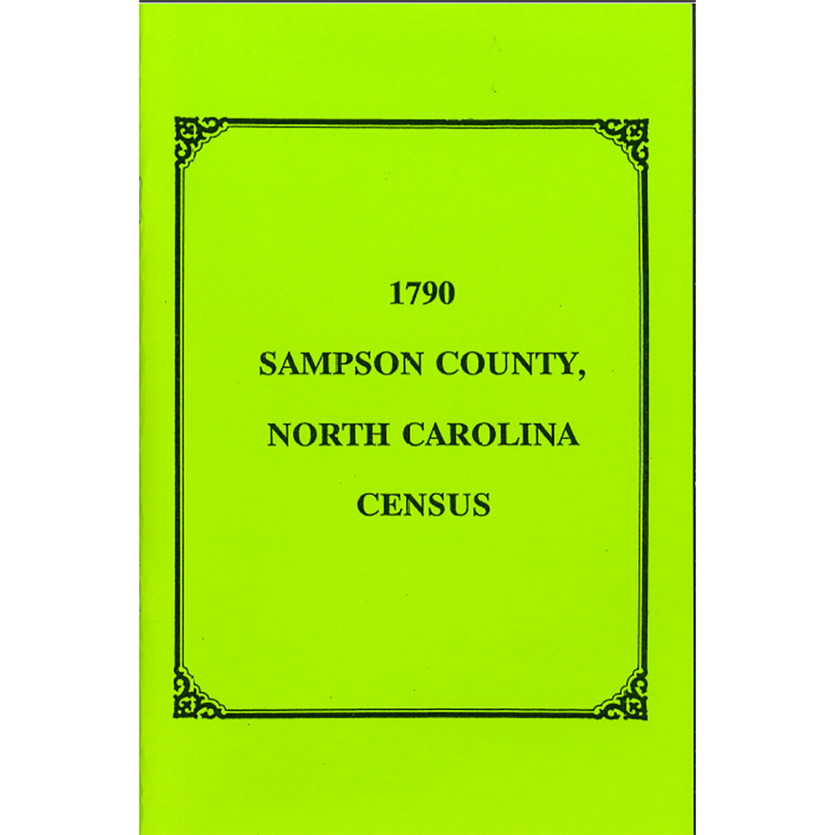 1790 Sampson County, North Carolina Census