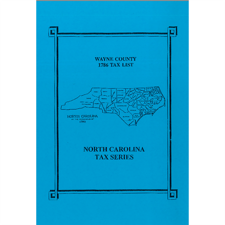 1786 Wayne County, North Carolina Tax List