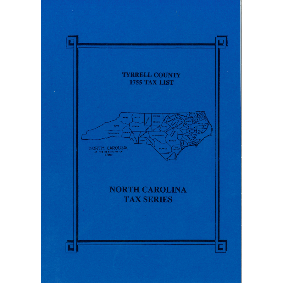 1755 Tyrrell County, North Carolina Tax List