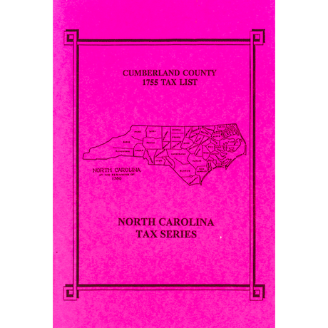 Cumberland County, North Carolina 1755 Tax List