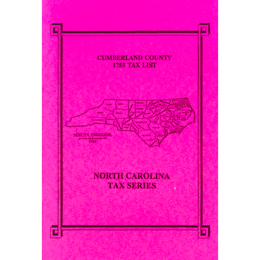 Cumberland County, North Carolina 1755 Tax List