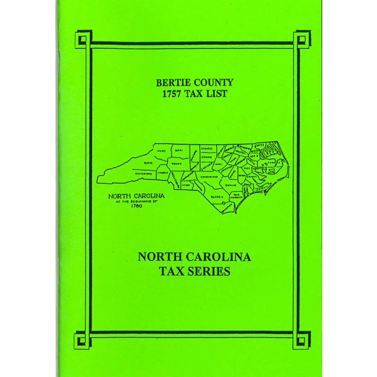 Bertie County, North Carolina 1757 Tax List